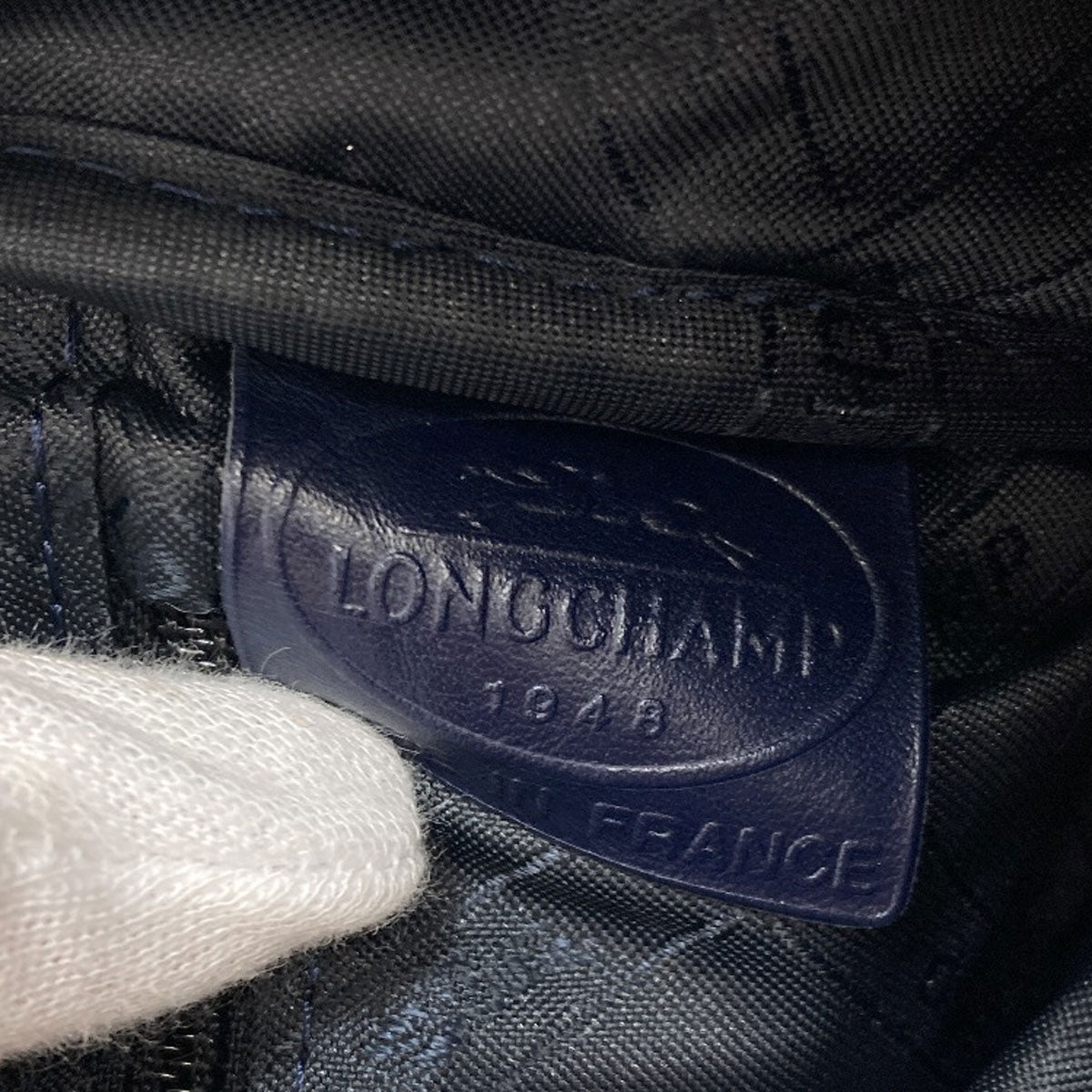 Longchamp logo Shoulder Bag Leather Ladies [Used]