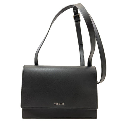 VERSACE logo Shoulder Bag Leather Ladies [Used]