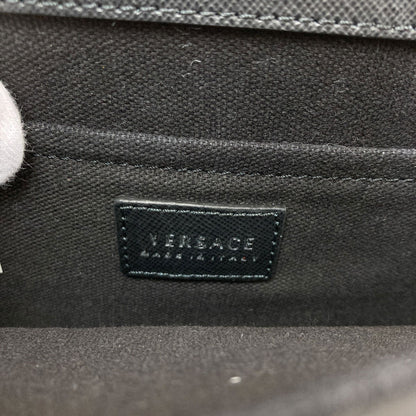 VERSACE logo Shoulder Bag Leather Ladies [Used]