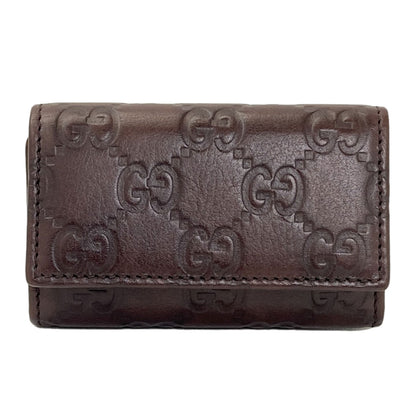GUCCI 138093 GG signature guccissima key holder Leather Ladies [Used]