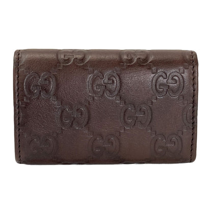 GUCCI 138093 GG signature guccissima key holder Leather Ladies [Used]
