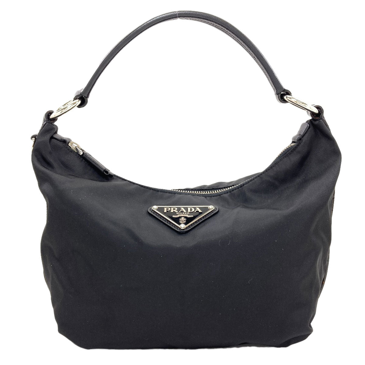 PRADA One Belt Hobo Logo Hardware Shoulder Bag Nylon Ladies [Used]