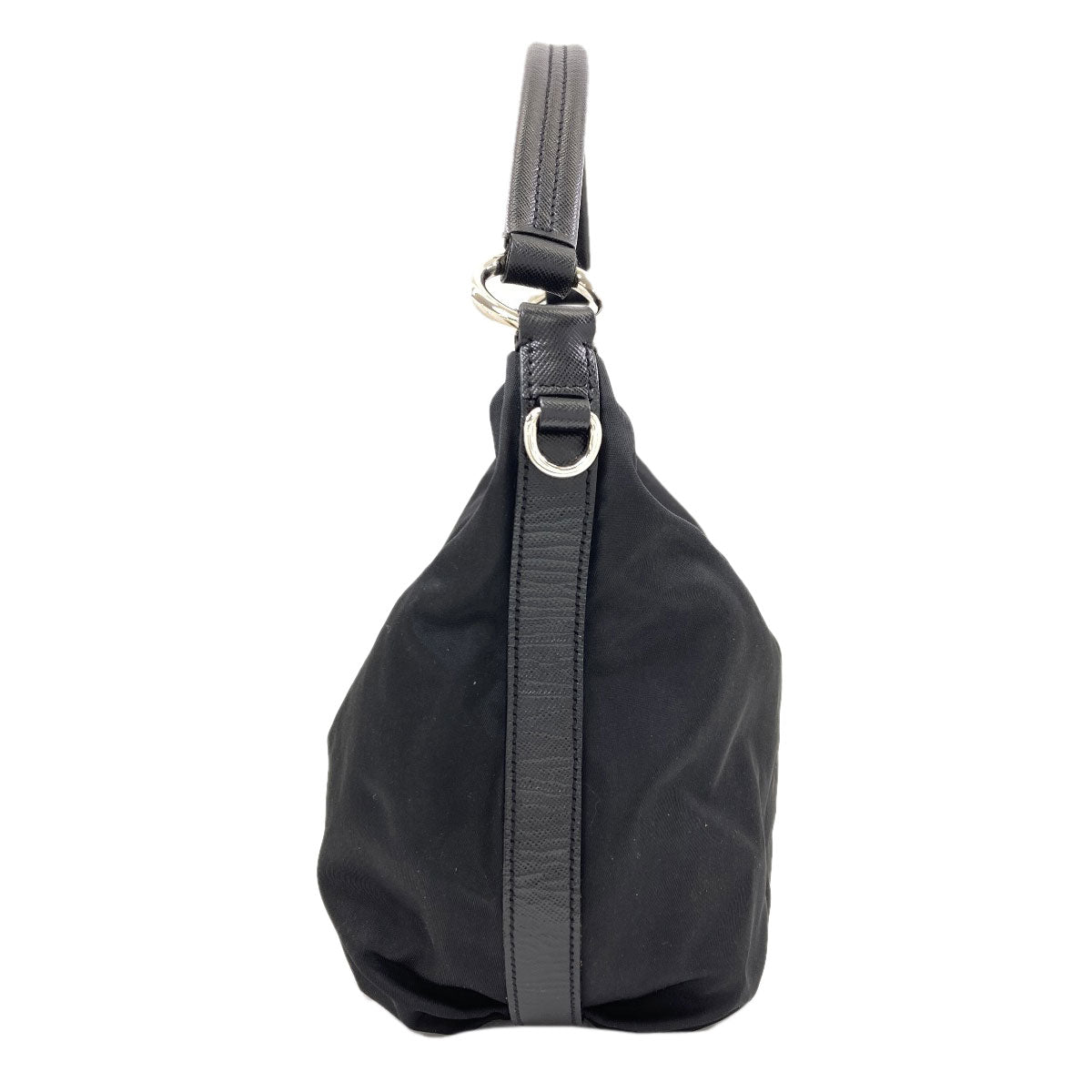PRADA One Belt Hobo Logo Hardware Shoulder Bag Nylon Ladies [Used]