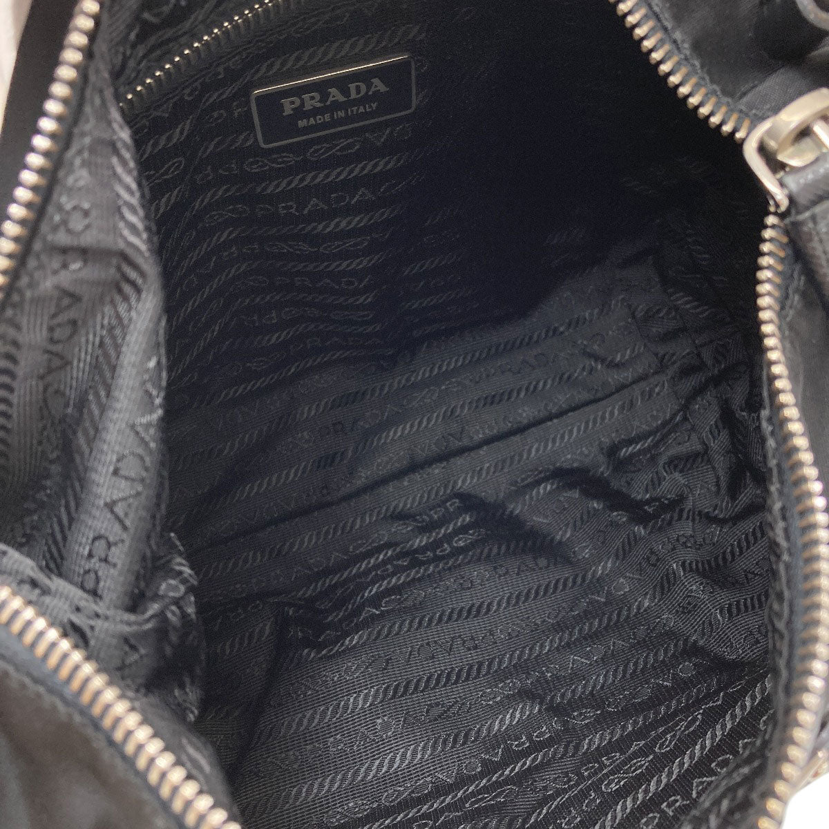 PRADA One Belt Hobo Logo Hardware Shoulder Bag Nylon Ladies [Used]