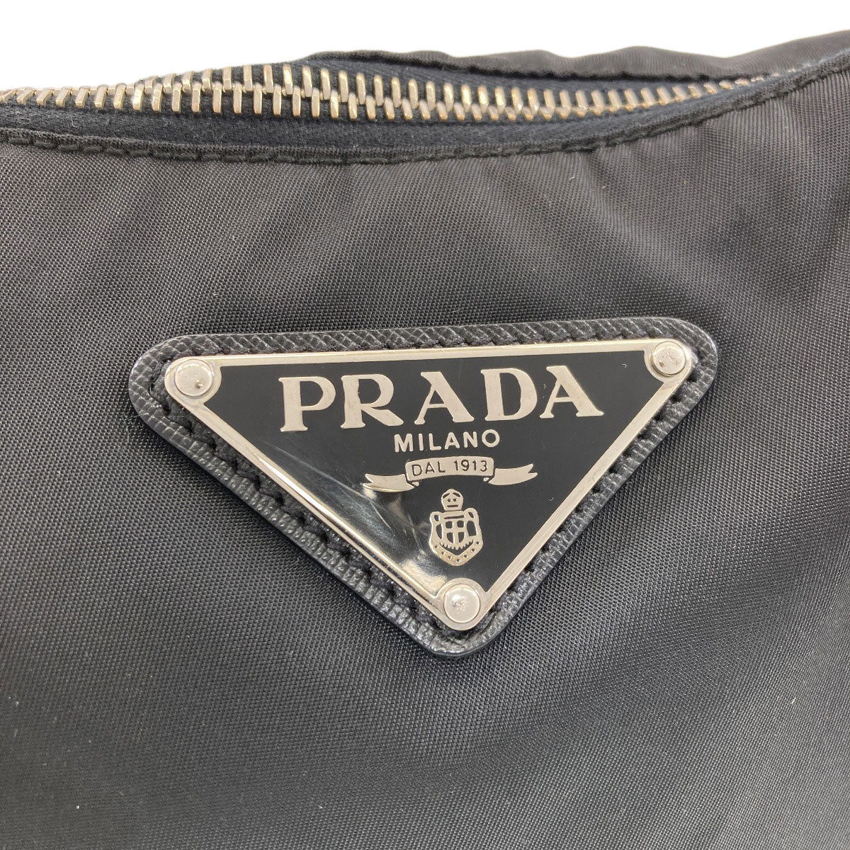 PRADA One Belt Hobo Logo Hardware Shoulder Bag Nylon Ladies [Used]
