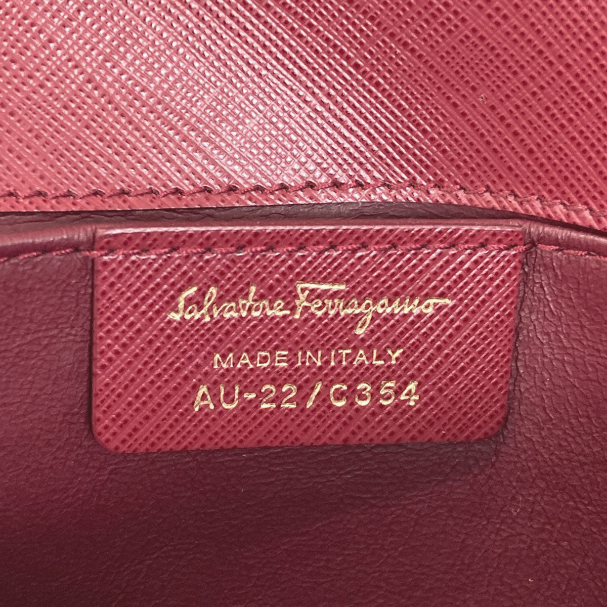 Salvatore Ferragamo Vara Ribbon One Belt Shoulder Bag Leather Ladies [Used]