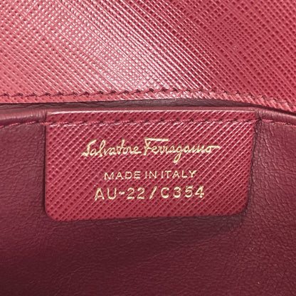 Salvatore Ferragamo Vara Ribbon One Belt Shoulder Bag Leather Ladies [Used]