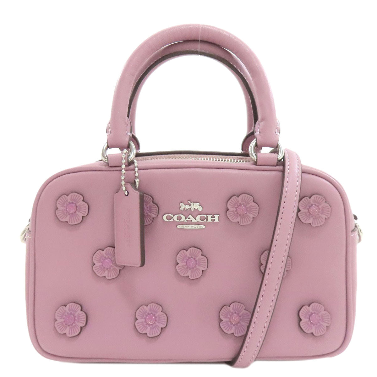 COACH CAJ99 Floral Up Flower 2WAY Handbag Leather Ladies [Used]