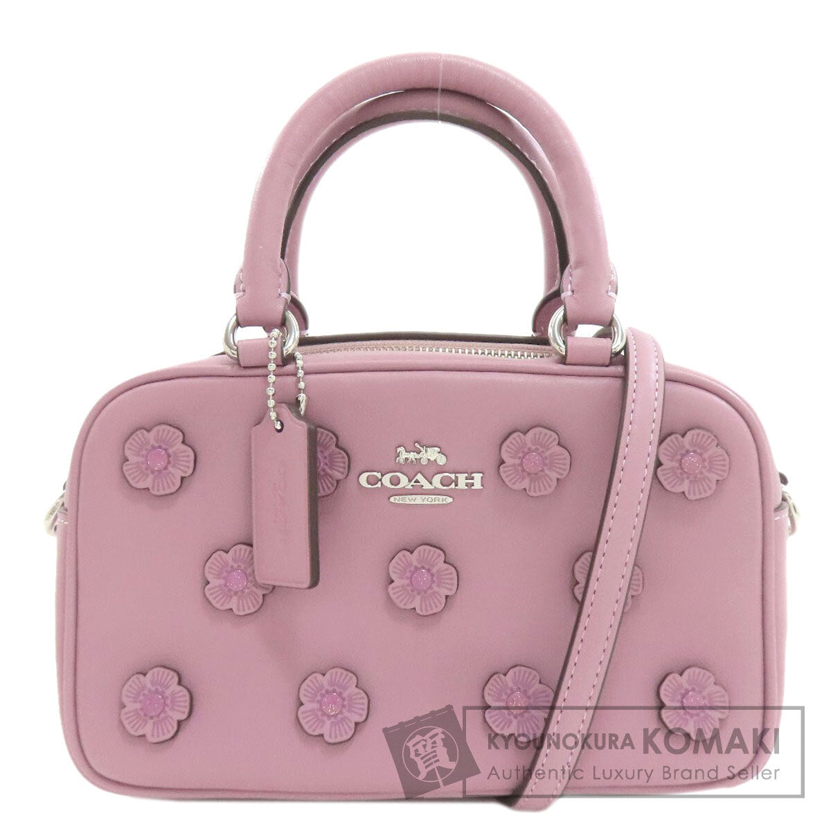 COACH CAJ99 Floral Up Flower 2WAY Handbag Leather Ladies [Used]
