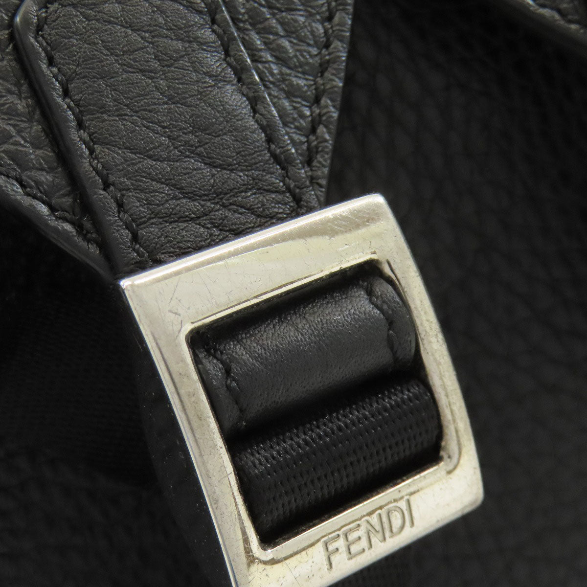 FENDI logo Backpack Â· Daypack Calf Ladies [Used]