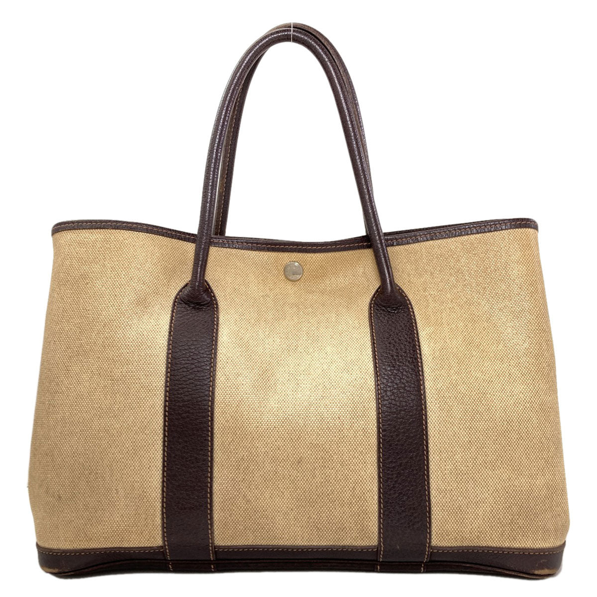 HERMES Garden Party PM Maron SilverHardware Handbag Towar Ladies [Used]