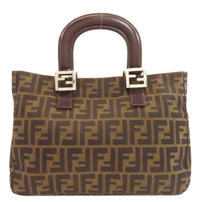 FENDI Zucca pattern Handbag Canvas LeatherLadies [Used]