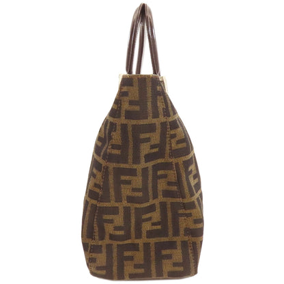 FENDI Zucca pattern Handbag Canvas LeatherLadies [Used]