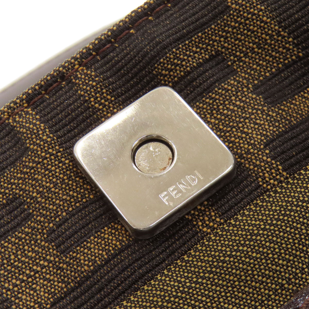 FENDI Zucca pattern Handbag Canvas LeatherLadies [Used]
