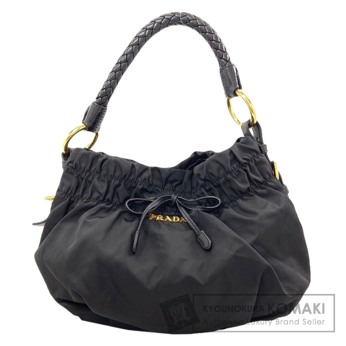 PRADA ribbon Handbag Nylon Ladies [Used]