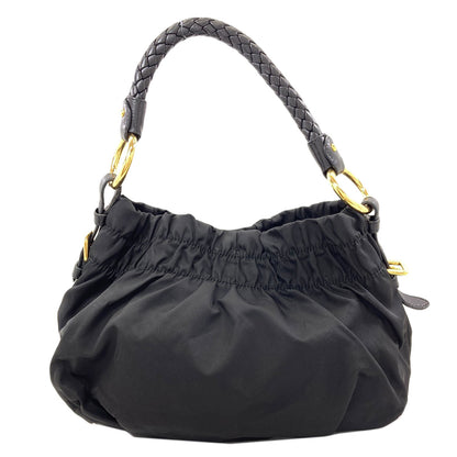 PRADA ribbon Handbag Nylon Ladies [Used]