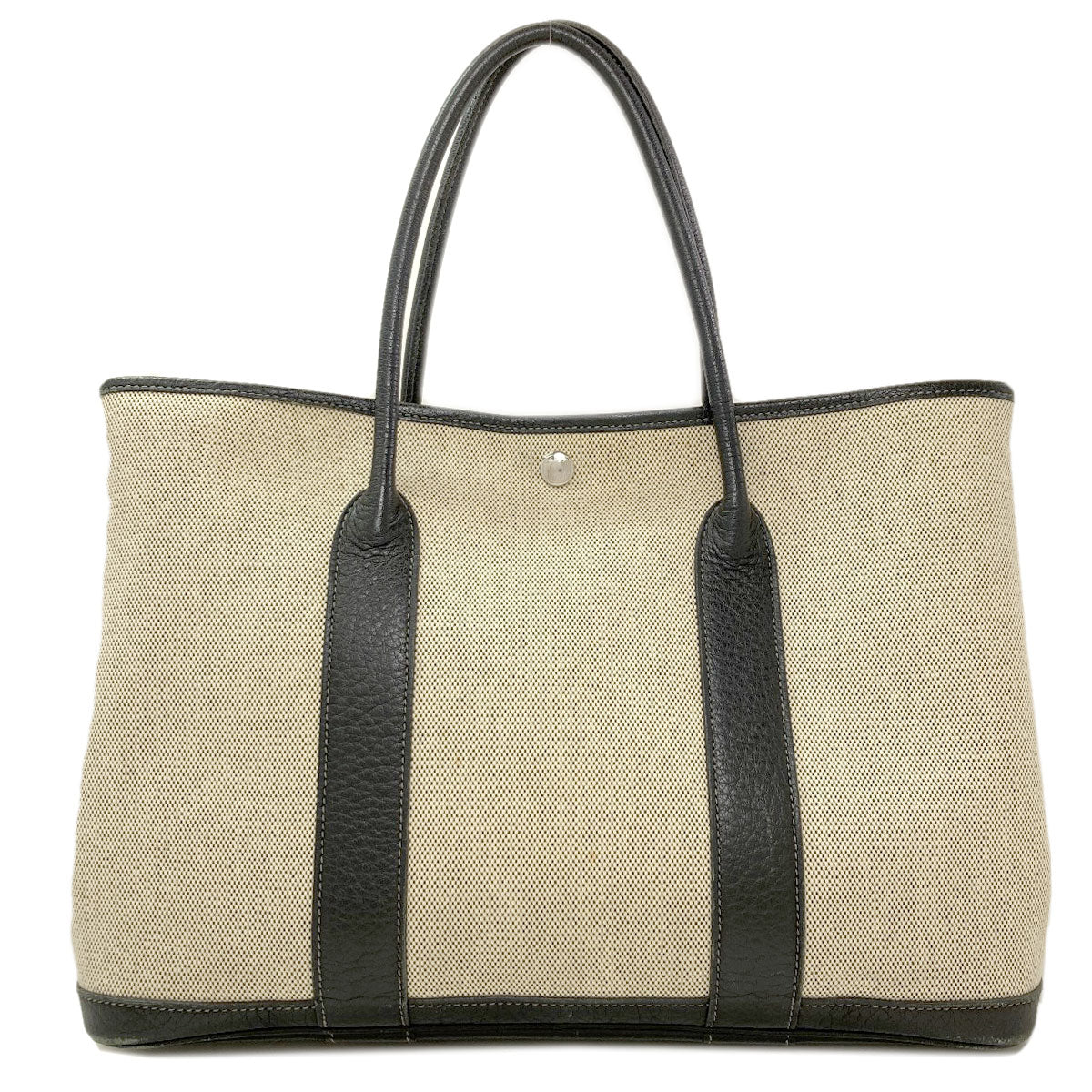 HERMES Garden Party PM Silver Hardware Tote Bag Tower ash Ladies [Used]