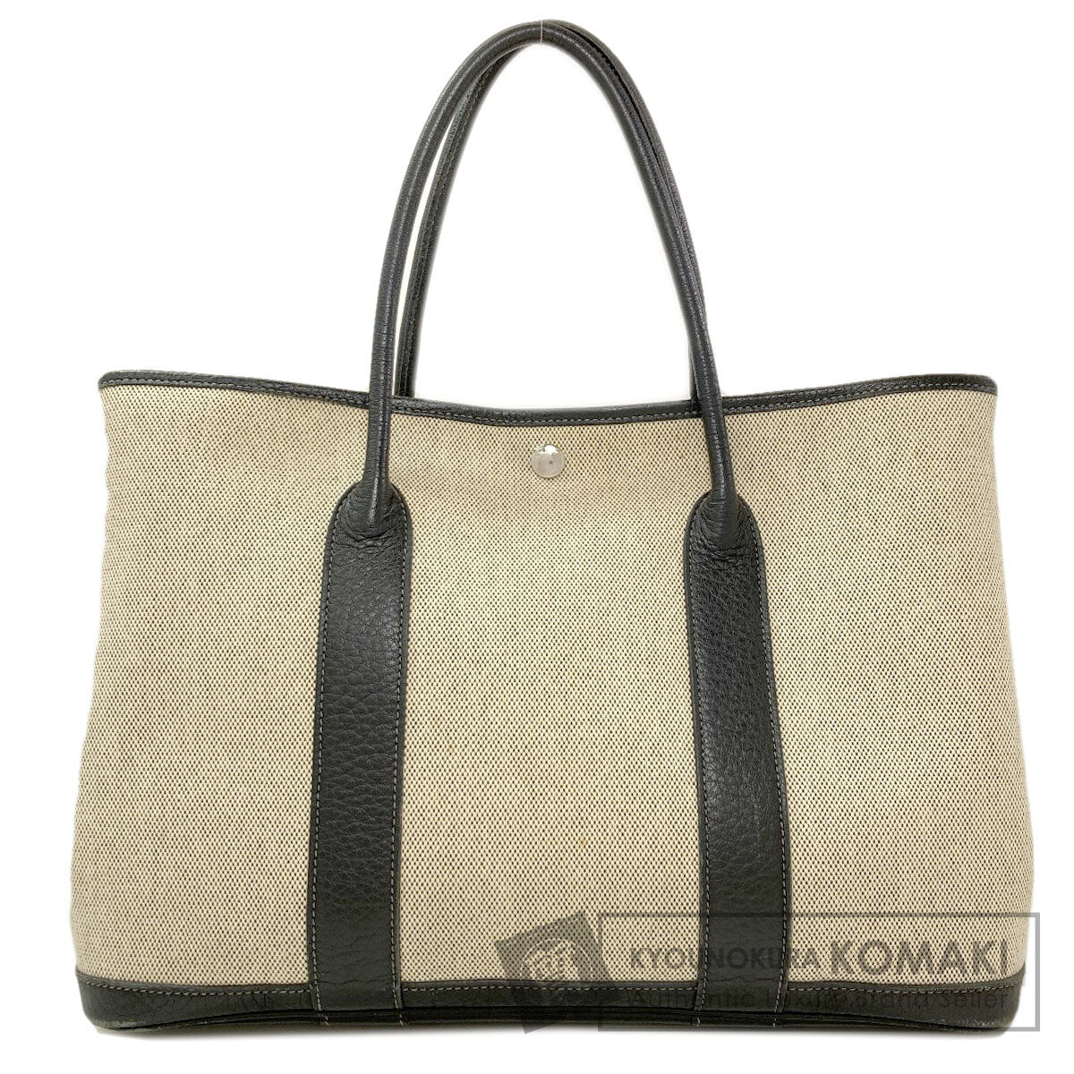 HERMES Garden Party PM Silver Hardware Tote Bag Tower ash Ladies [Used]
