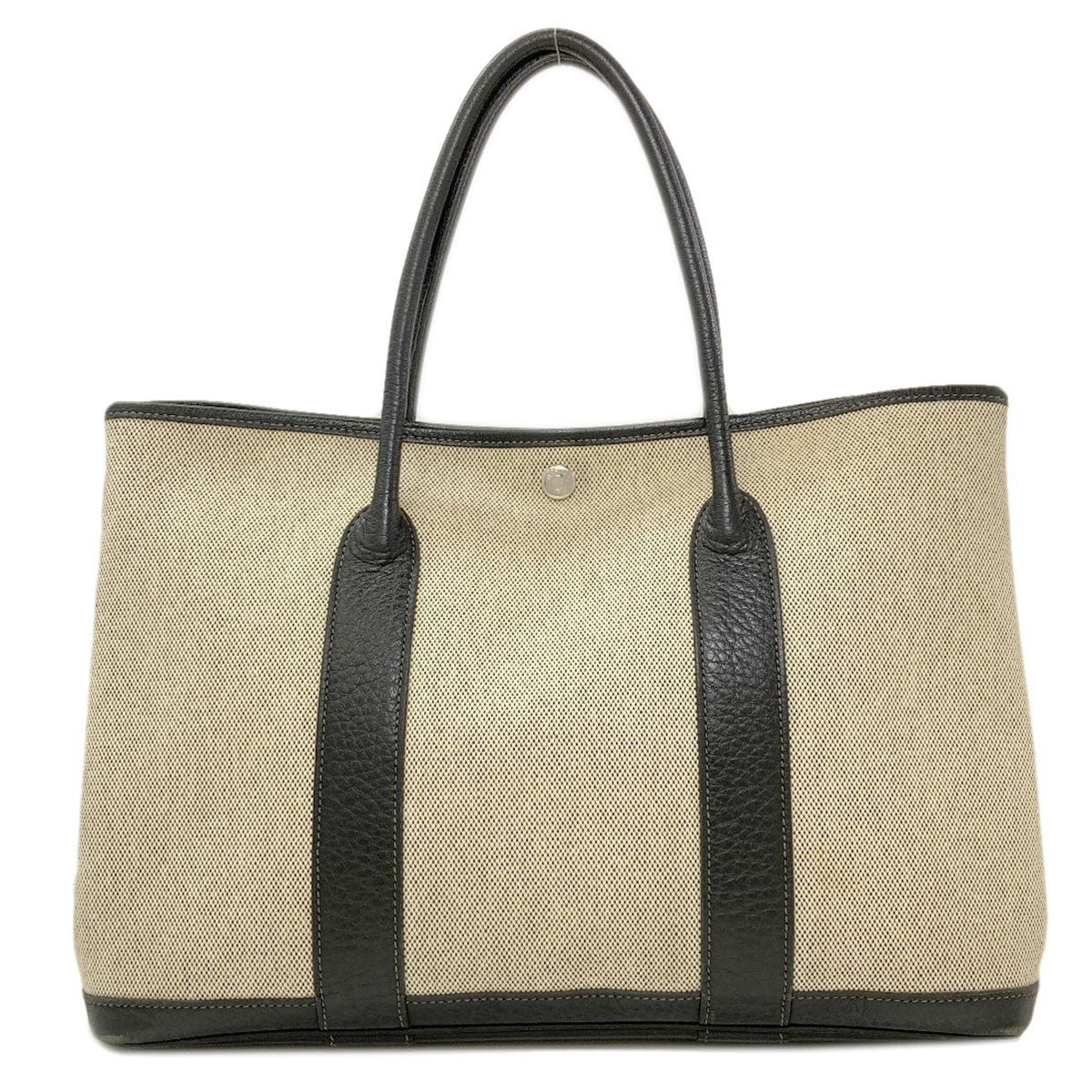HERMES Garden Party PM Silver Hardware Tote Bag Tower ash Ladies [Used]