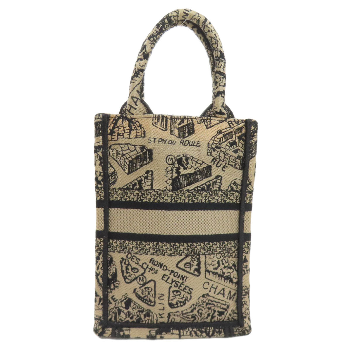 CHRISTIAN DIOR Book Tote Mini 2WAY Handbag Canvas Ladies [Used]