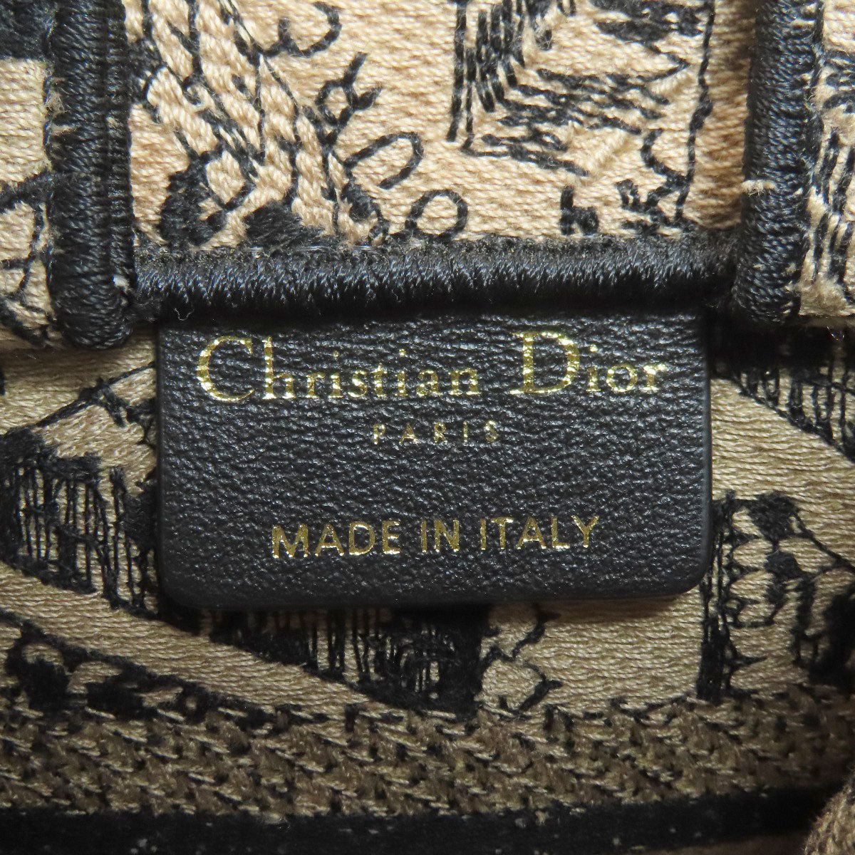 CHRISTIAN DIOR Book Tote Mini 2WAY Handbag Canvas Ladies [Used]