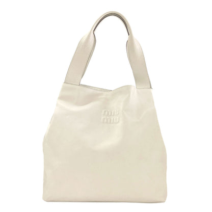 MIUMIU logo Tote Bag Calf Ladies [Used]