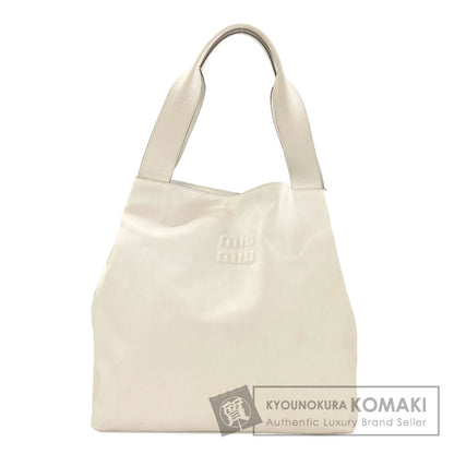 MIUMIU logo Tote Bag Calf Ladies [Used]