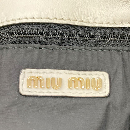 MIUMIU logo Tote Bag Calf Ladies [Used]