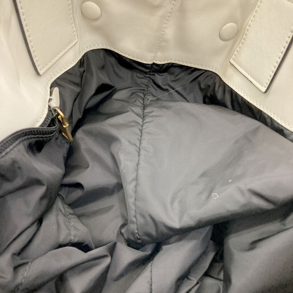 MIUMIU logo Tote Bag Calf Ladies [Used]