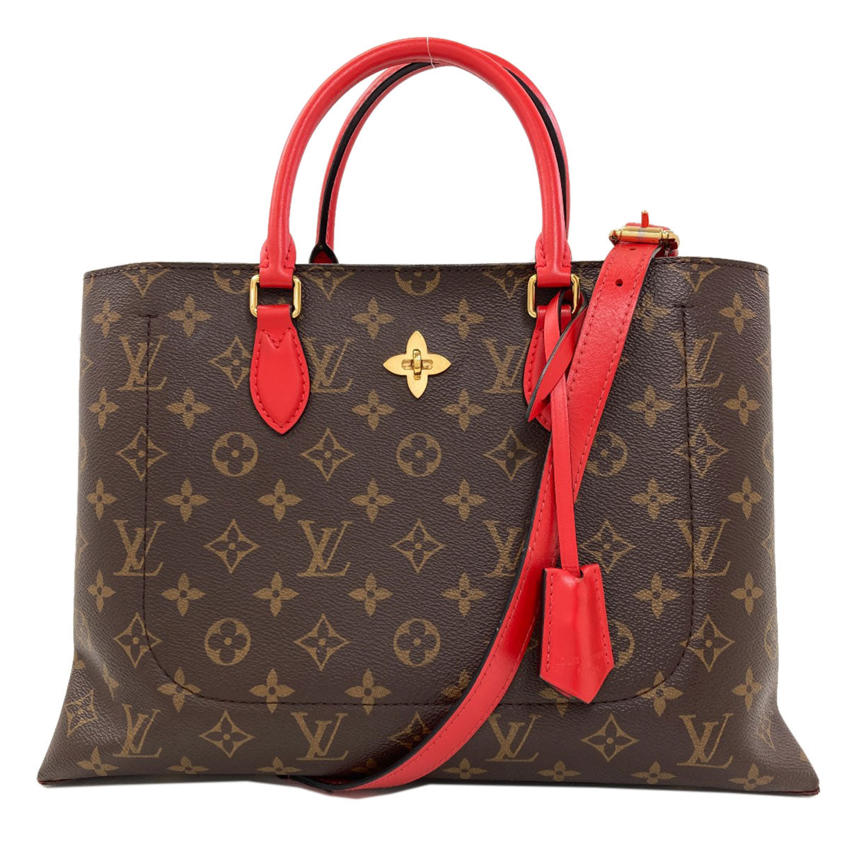 LOUIS VUITTON M43553 Flower tote Handbag Monogram canvas Ladies [Used]