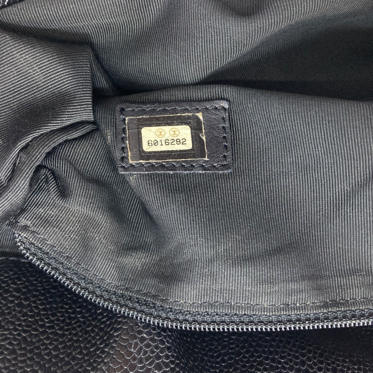 CHANEL COCO Mark GoldHardware Tote Bag Grained Calfskin Skin Ladies [Used]