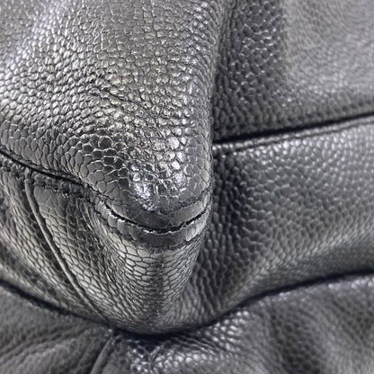 CHANEL COCO Mark GoldHardware Tote Bag Grained Calfskin Skin Ladies [Used]