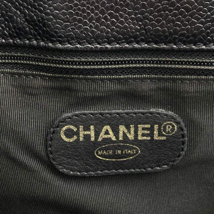 CHANEL COCO Mark GoldHardware Tote Bag Grained Calfskin Skin Ladies [Used]