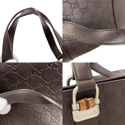 GUCCI 355772 Bamboo GG Guccissima 2WAY Tote Bag Calf Ladies [Used]