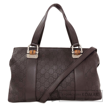 GUCCI 355772 Bamboo GG Guccissima 2WAY Tote Bag Calf Ladies [Used]