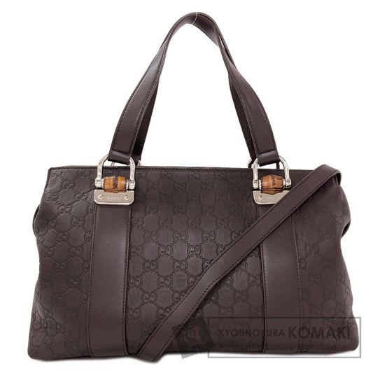 GUCCI 355772 Bamboo GG Guccissima 2WAY Tote Bag Calf Ladies [Used]