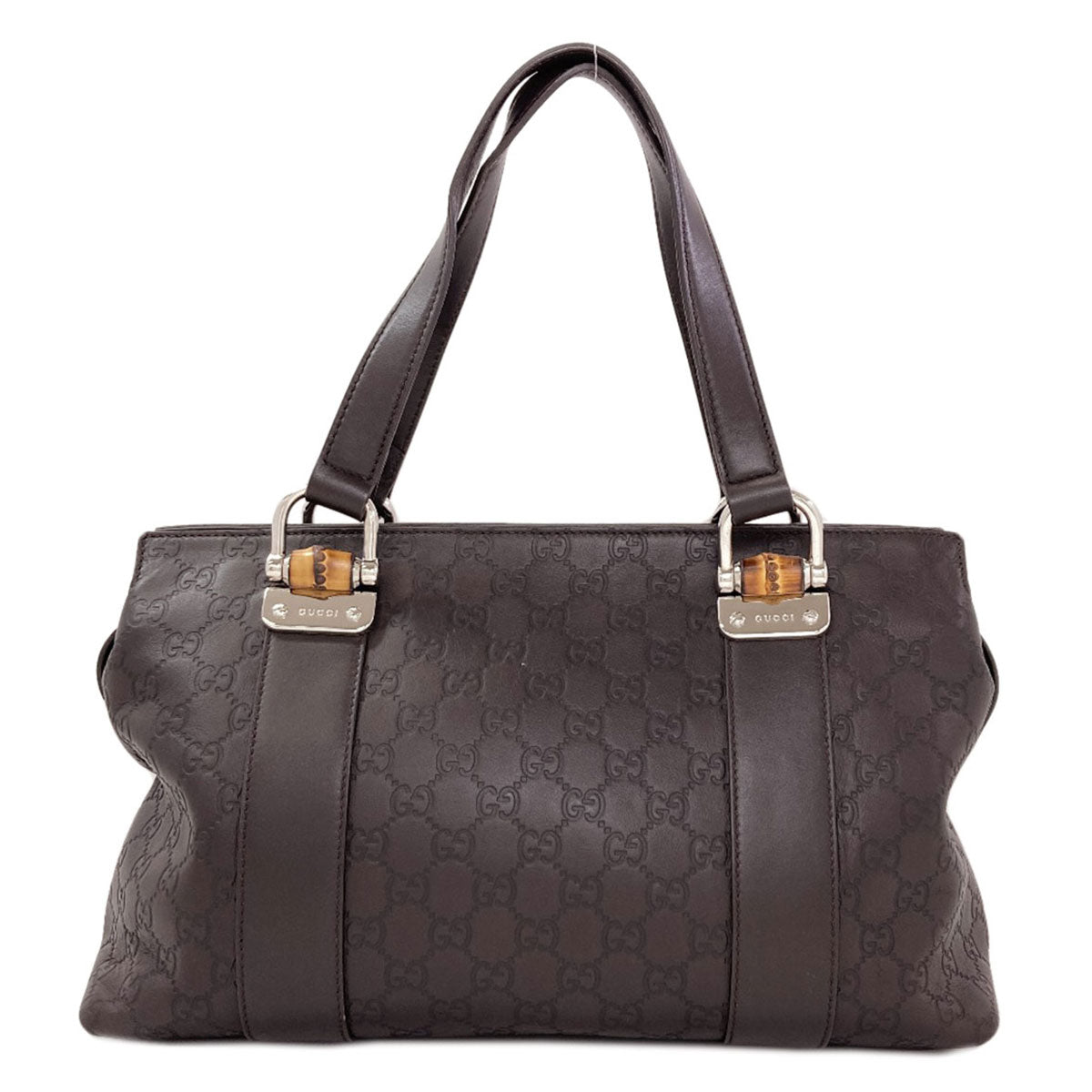 GUCCI 355772 Bamboo GG Guccissima 2WAY Tote Bag Calf Ladies [Used]