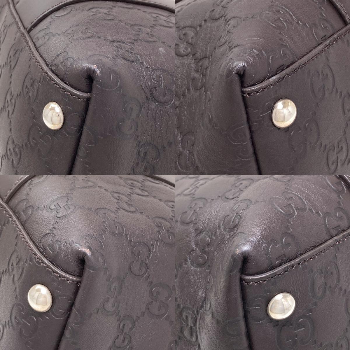 GUCCI 355772 Bamboo GG Guccissima 2WAY Tote Bag Calf Ladies [Used]