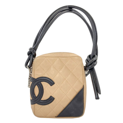 CHANEL CAMBON LINE SilverHardware Shoulder Bag Lambskin Ladies [Used]