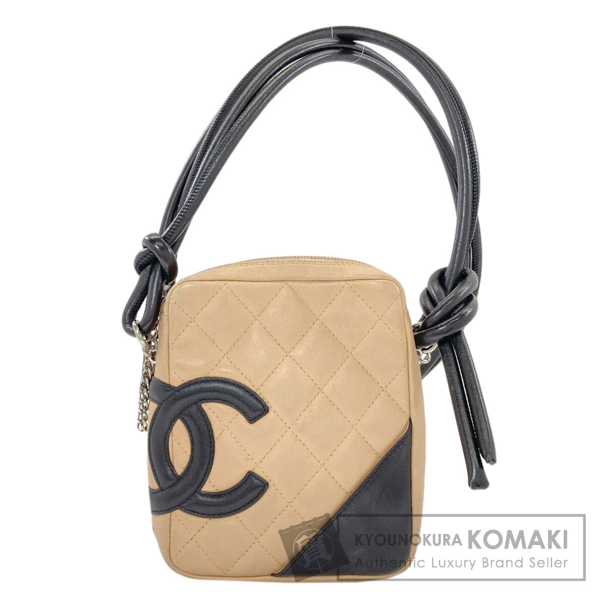 CHANEL CAMBON LINE SilverHardware Shoulder Bag Lambskin Ladies [Used]