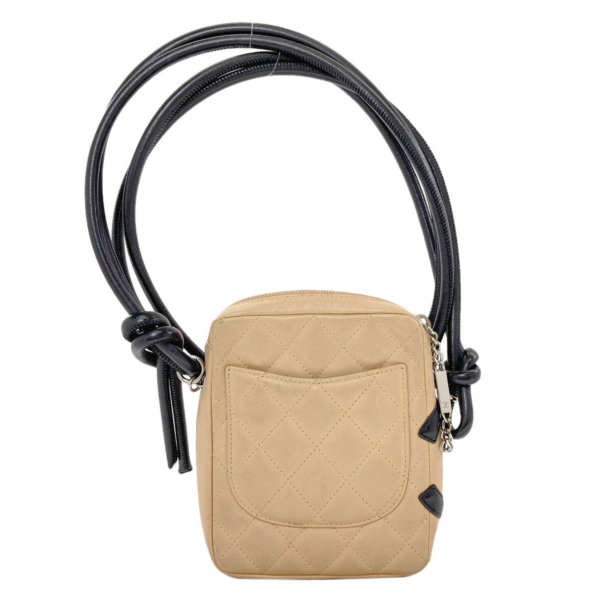 CHANEL CAMBON LINE SilverHardware Shoulder Bag Lambskin Ladies [Used]