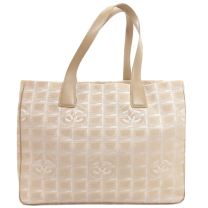 CHANEL New Travel Line MM GoldHardware Tote Bag Nylon jacquard Ladies [Used]