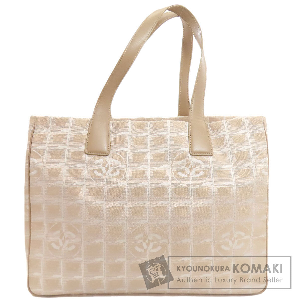 CHANEL New Travel Line MM GoldHardware Tote Bag Nylon jacquard Ladies [Used]