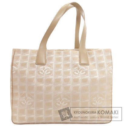 CHANEL New Travel Line MM GoldHardware Tote Bag Nylon jacquard Ladies [Used]