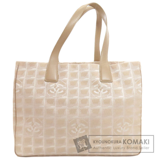 CHANEL New Travel Line MM GoldHardware Tote Bag Nylon jacquard Ladies [Used]