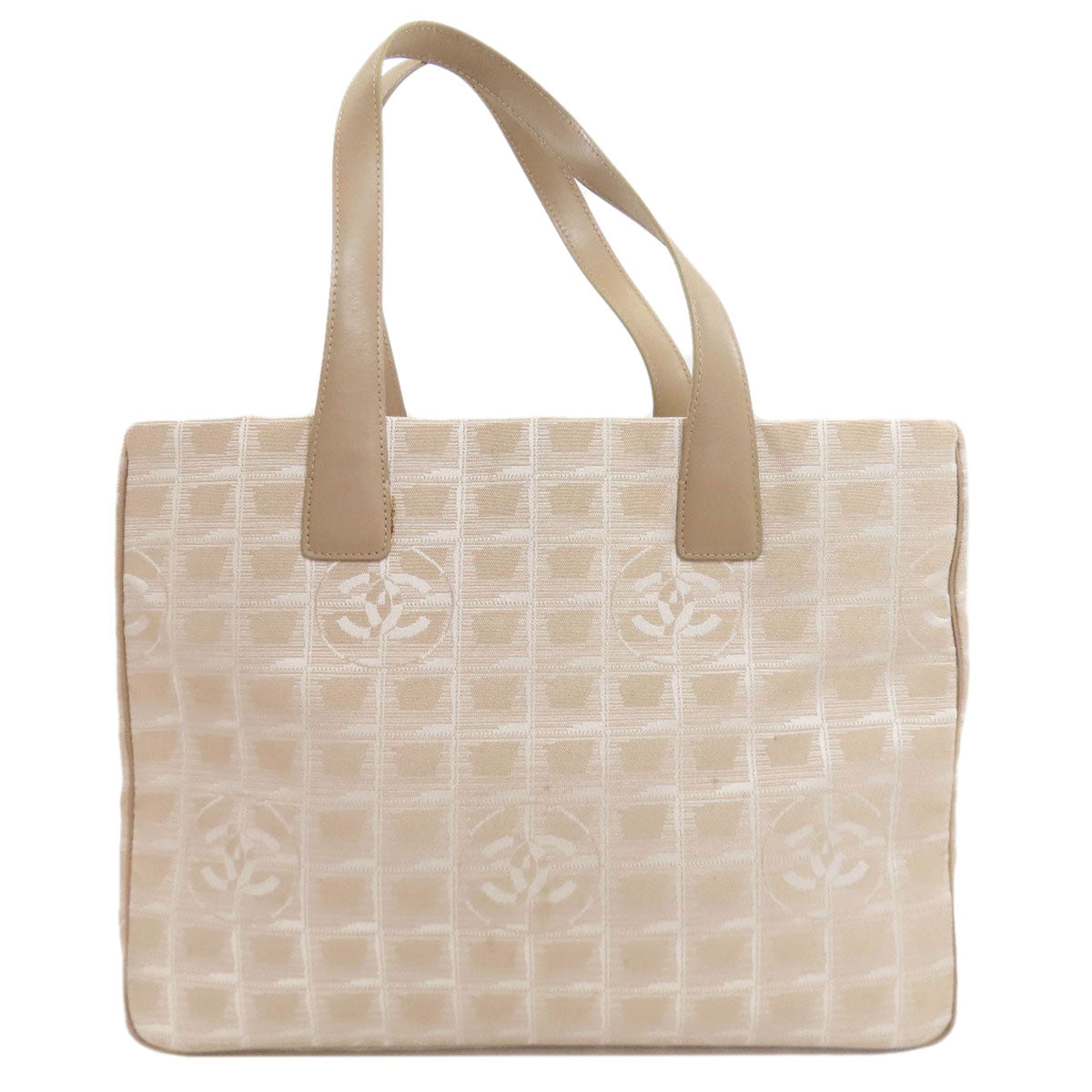 CHANEL New Travel Line MM GoldHardware Tote Bag Nylon jacquard Ladies [Used]