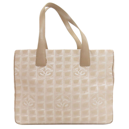 CHANEL New Travel Line MM GoldHardware Tote Bag Nylon jacquard Ladies [Used]