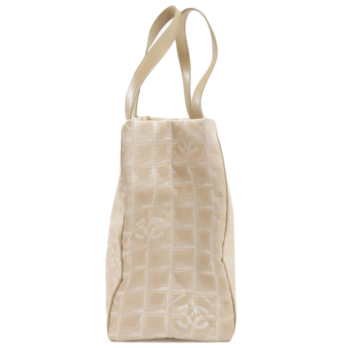 CHANEL New Travel Line MM GoldHardware Tote Bag Nylon jacquard Ladies [Used]