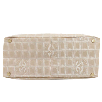 CHANEL New Travel Line MM GoldHardware Tote Bag Nylon jacquard Ladies [Used]
