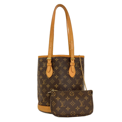 LOUIS VUITTON M42238 Bucket PM Handbag Monogram canvas Ladies [Used]